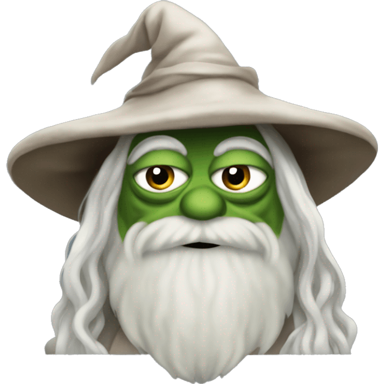 Pepe the frog as gandalf emoji