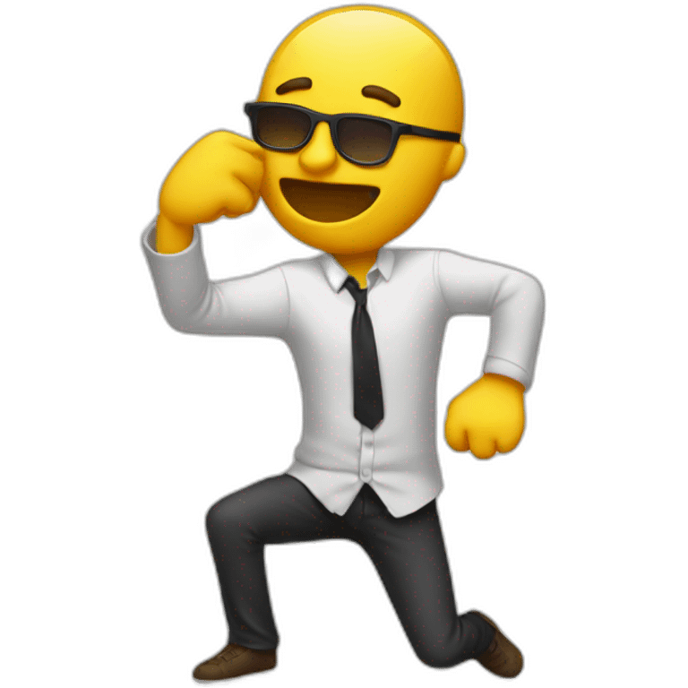 homme qui fait un dab emoji