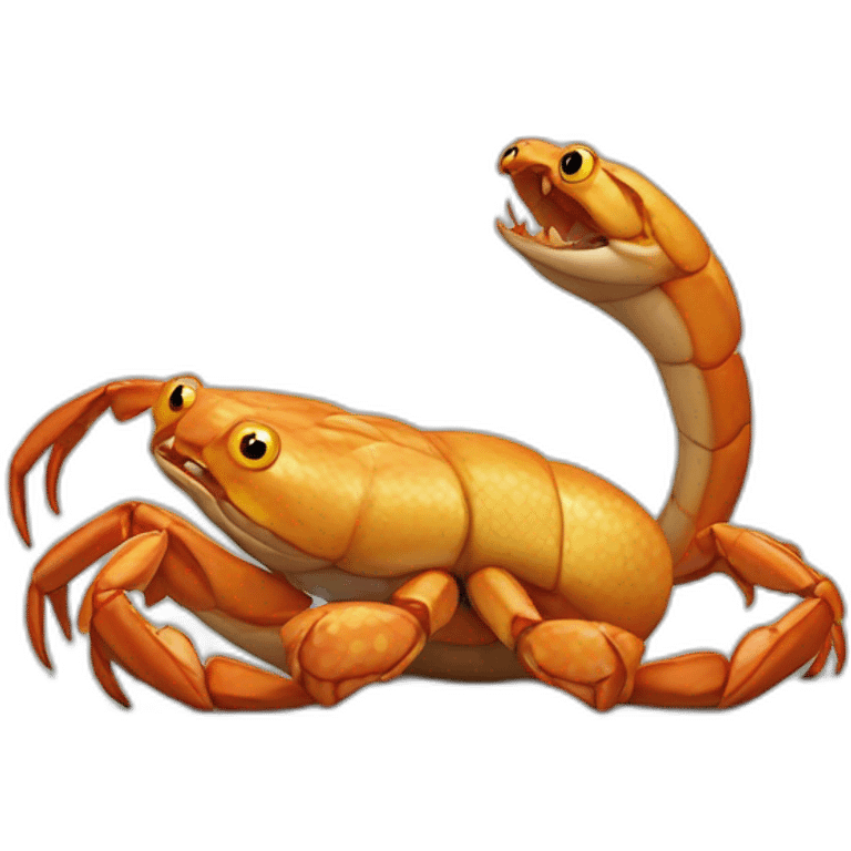 crab-eating-snake emoji