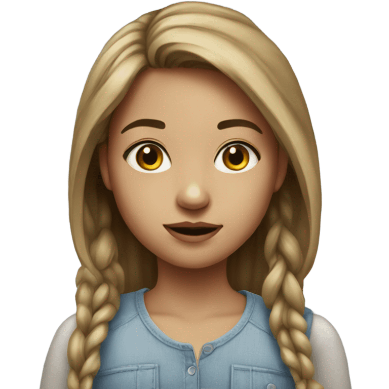 realistic portrait of girl emoji