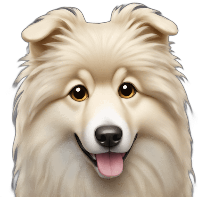 sand Iceland Sheepdog spitz emoji