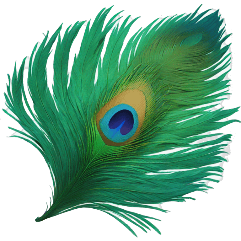 peacock feather emoji