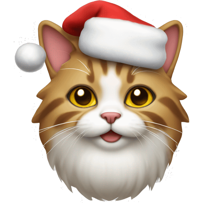 Cat wearing Santa Claus costume  emoji