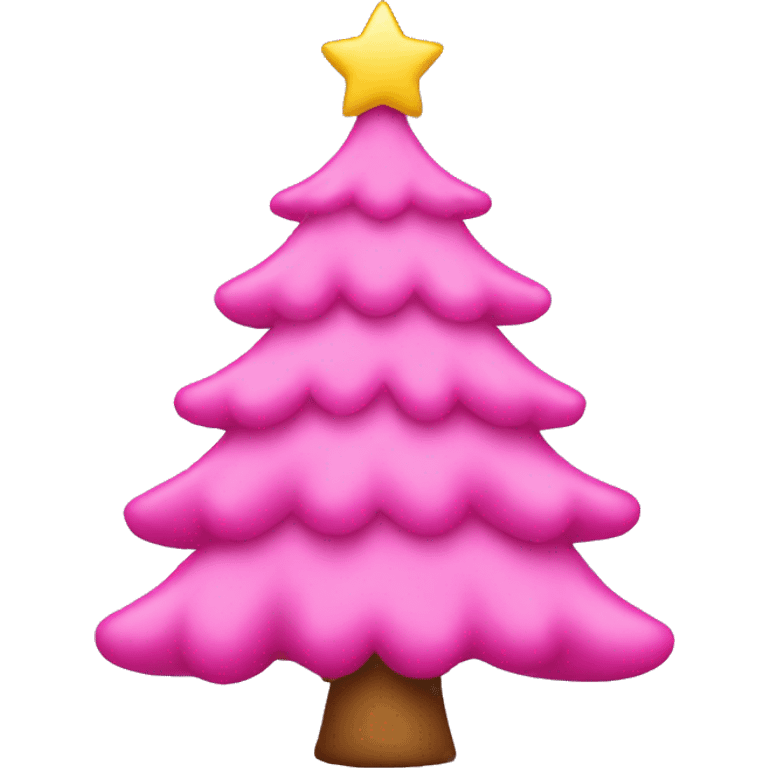 pink christmas tree emoji