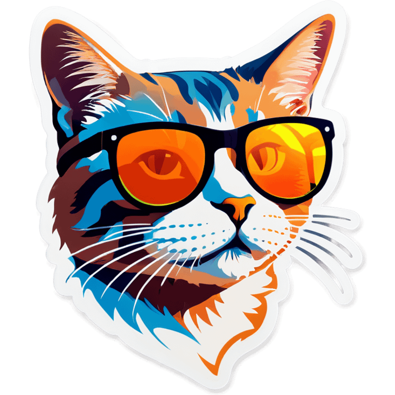 Cat with sunglasses emoji