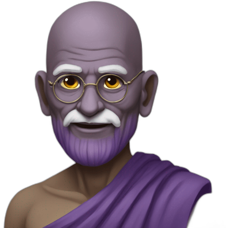 Gandhi ji as a thanos emoji