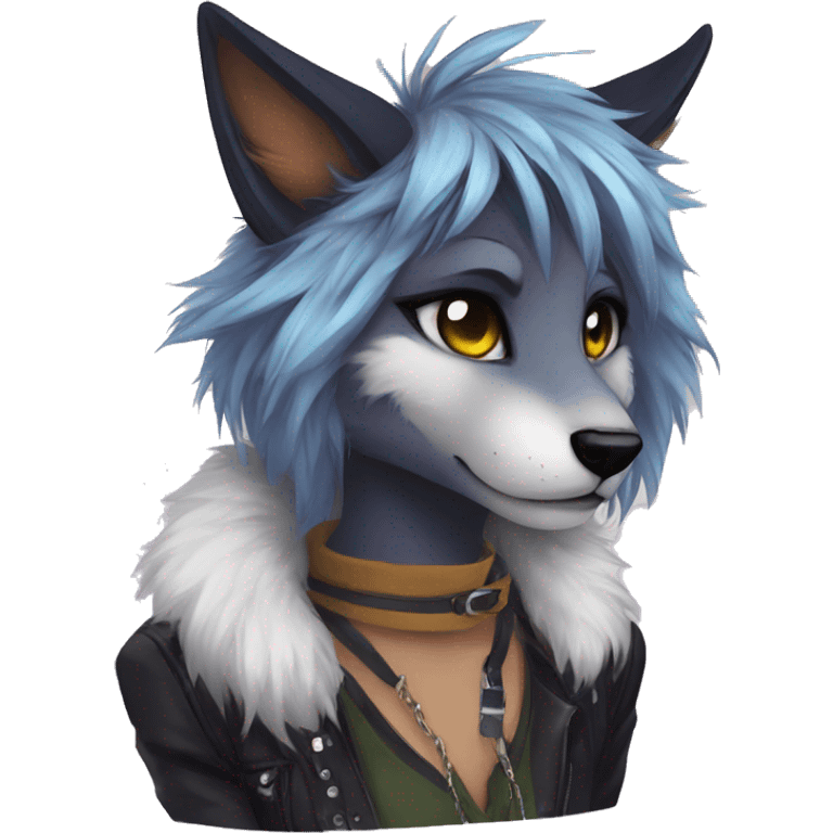 Edgy anthro furry by Falvie, LiLaiRa, AngieWolf emoji