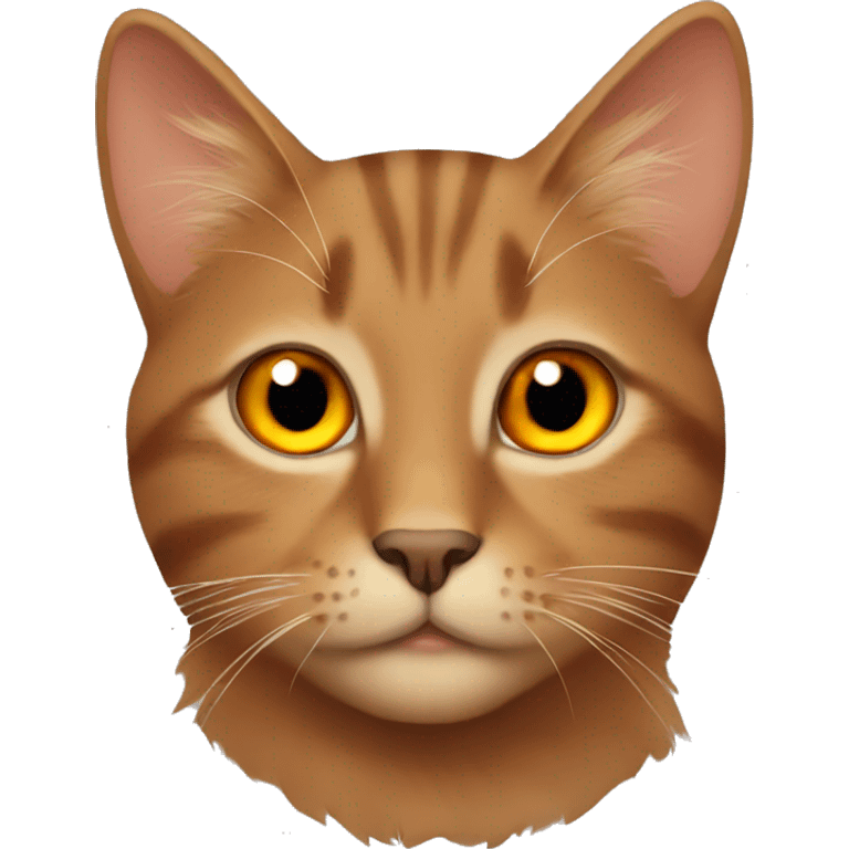 Brown Cat with orange star  emoji