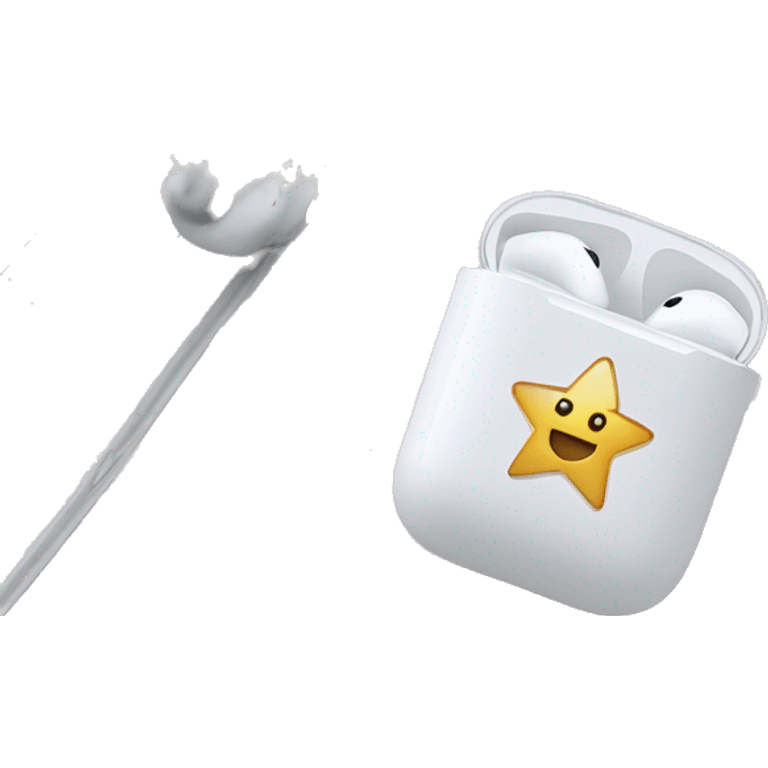 Airpods with a Star  emoji