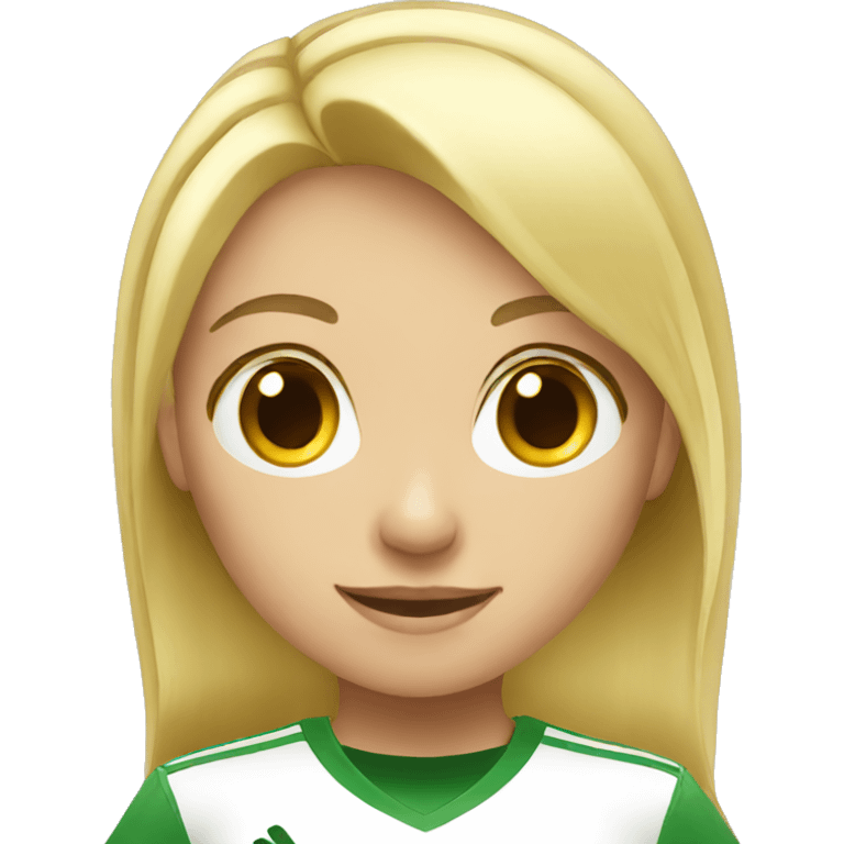 blond soccer girl emoji