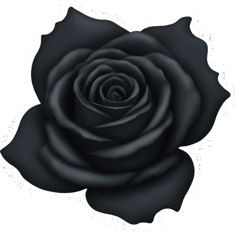 Black rose emoji