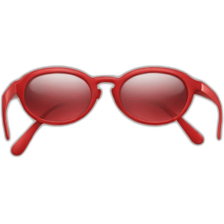 Lunettes rouge emoji