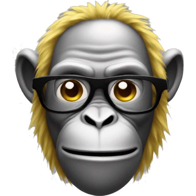 Electro-monkey emoji