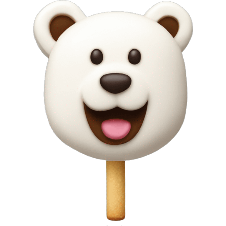 Bear-shaped marshmallows emoji