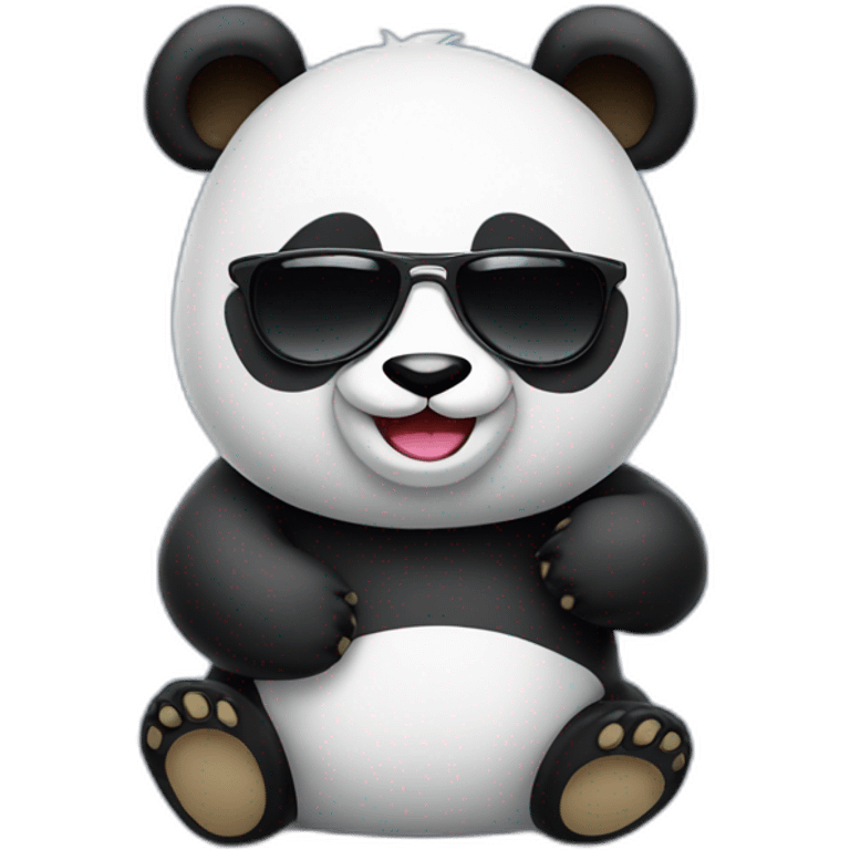 PANDA MASCOT WITH SUNGLASSES emoji