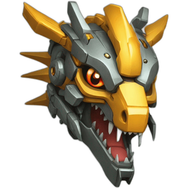 mecha dragon head emoji