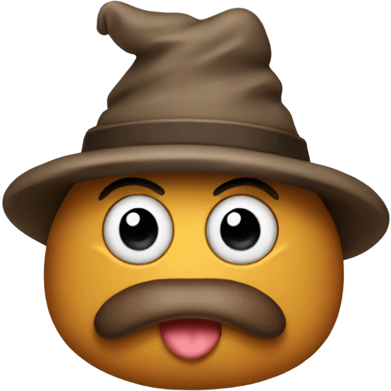 poo wearing hat emoji