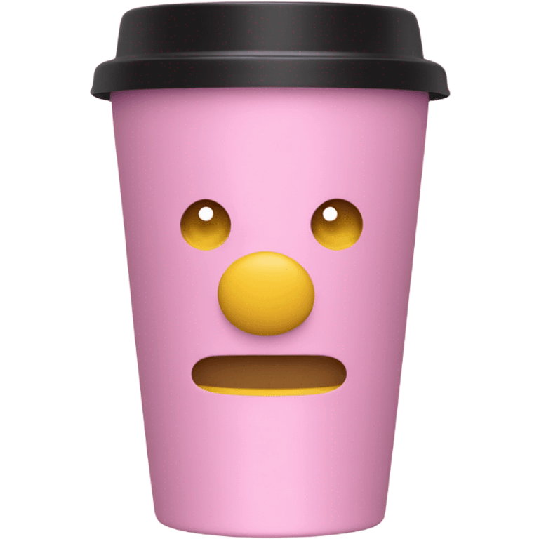 a pink stanley brand insulated cup emoji