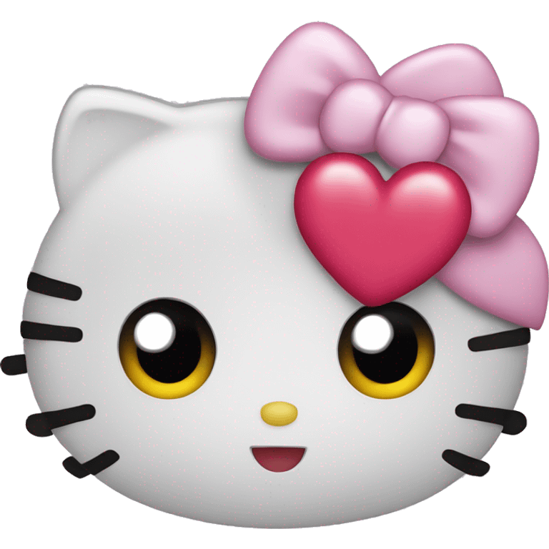 hello kitty heart emoji