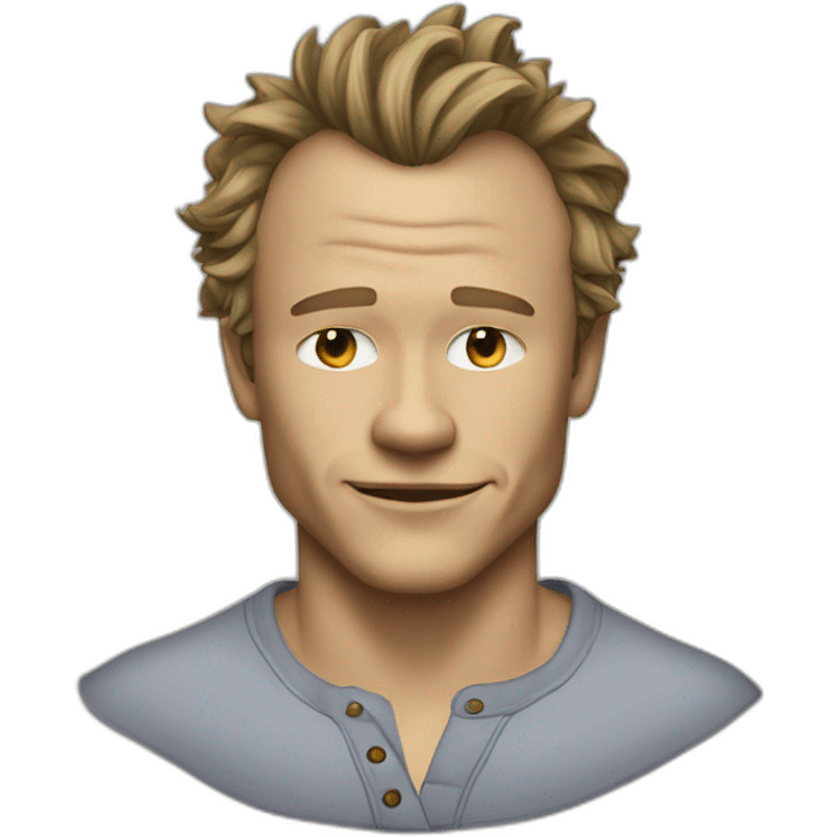 Heath Ledger wearing henley emoji