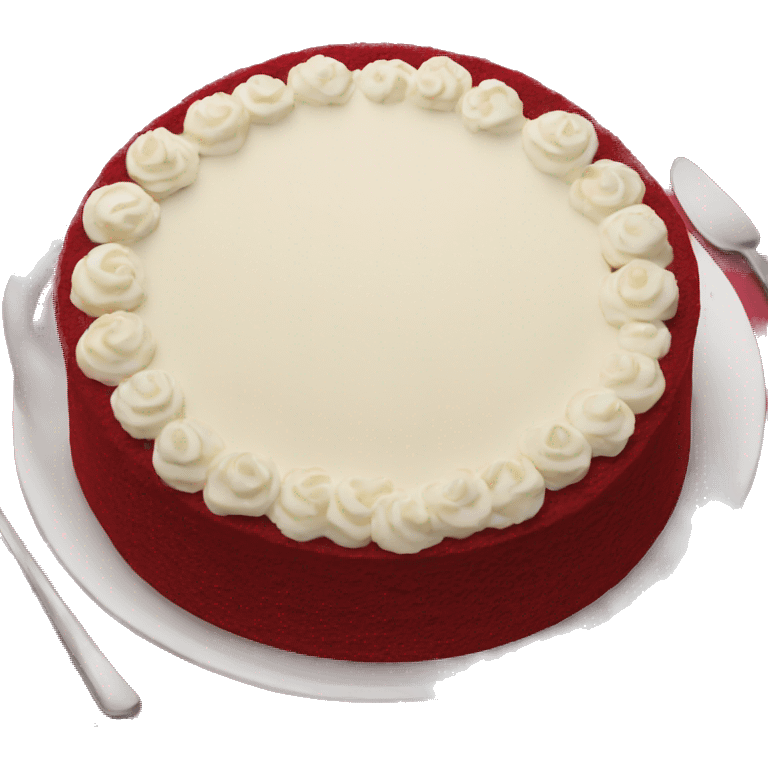 red velvet cake emoji