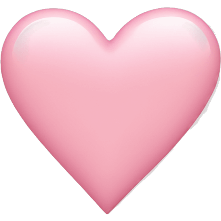 Light pink heart emoji