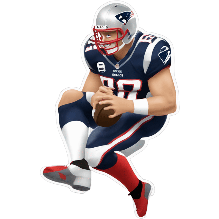 Gronk spike at touchdown emoji