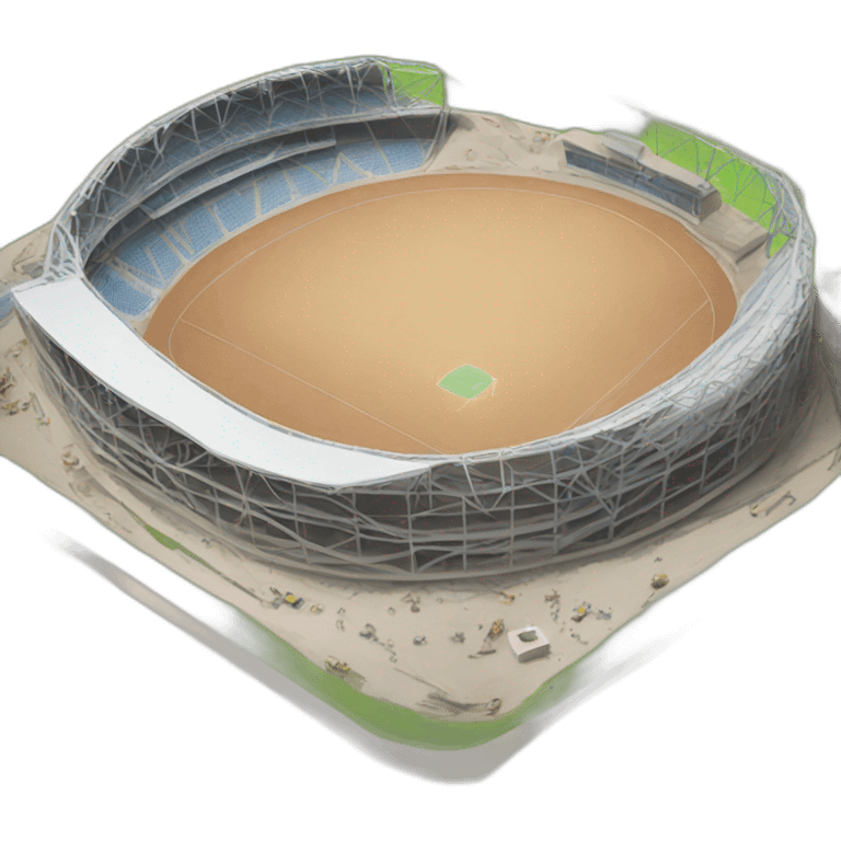 Sports ground facility under construction emoji