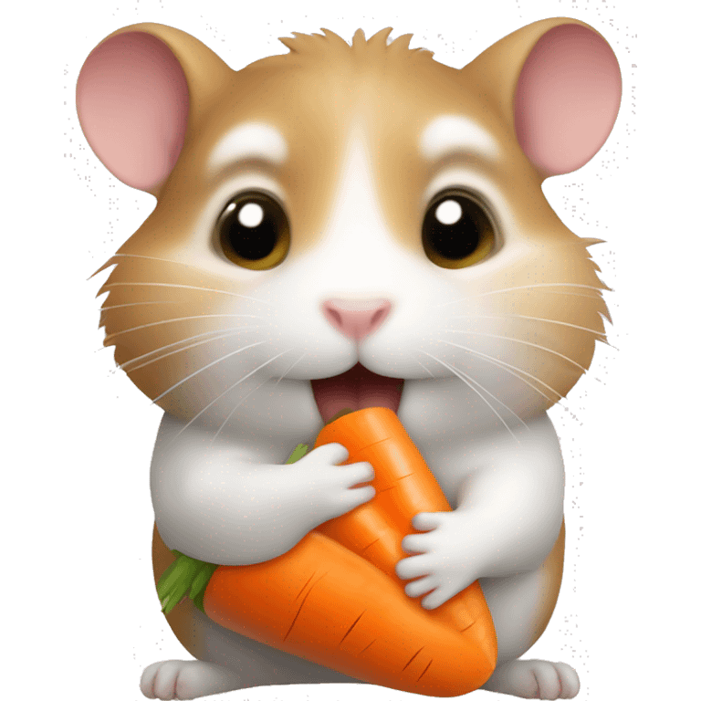 hamster eating carrot emoji