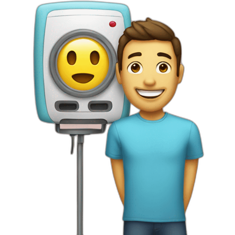 A photobooth on a stand emoji