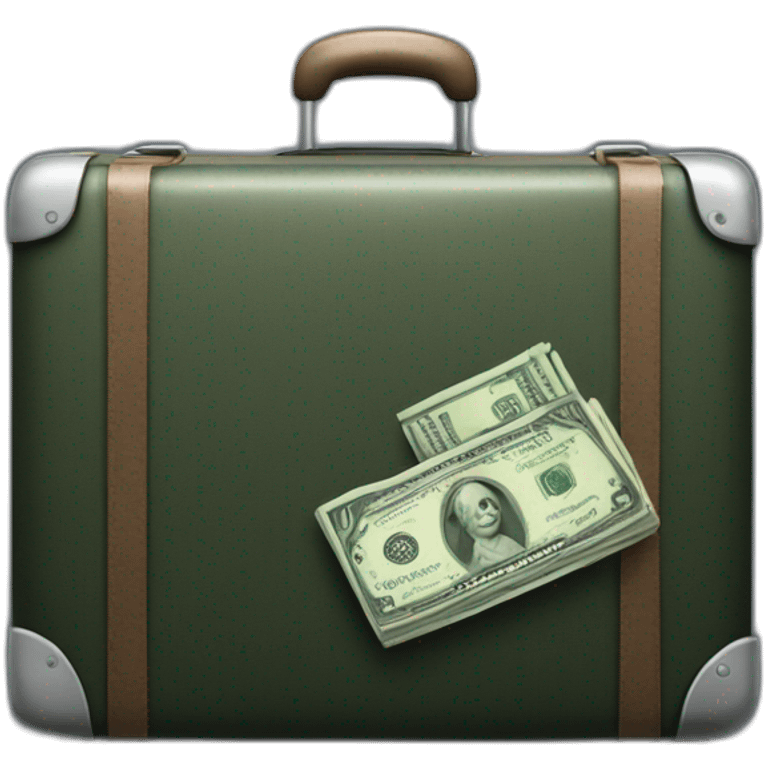 money from a black suitcase emoji