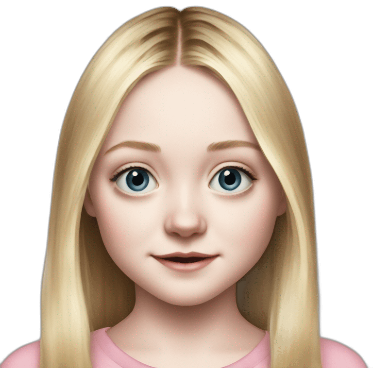 child dakota fanning emoji