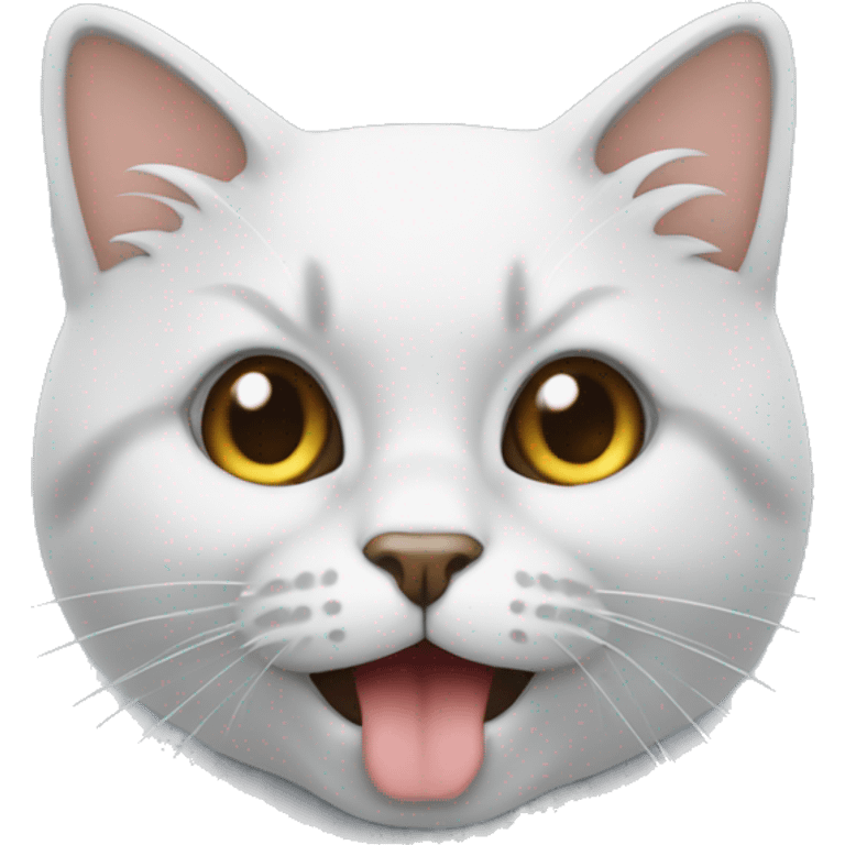 un chat qui boit un bièrre emoji