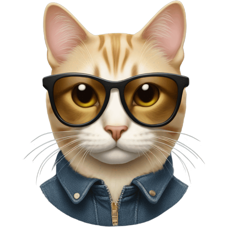 Cat with sunglasses emoji