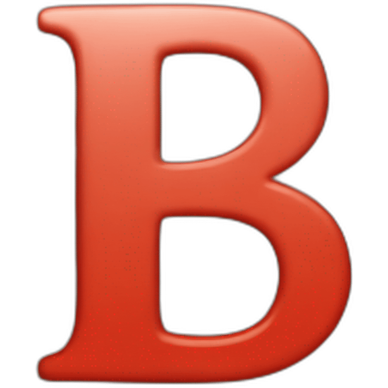 red lowercase letter b emoji