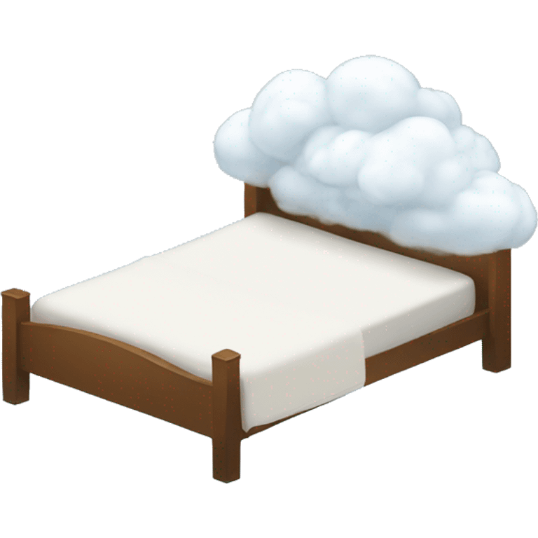 Bed in clouds emoji