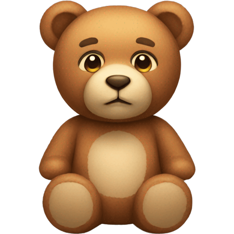 Teddy bear with cubics emoji