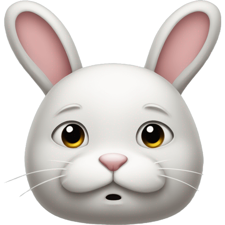 rabbit body unhappy emoji