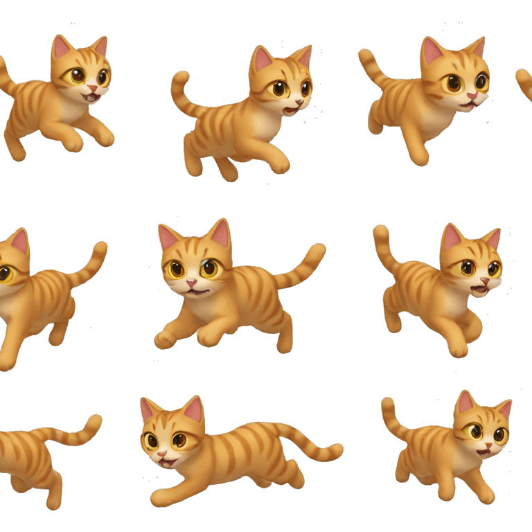 cat run emoji