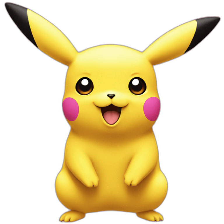 Pikachu in color pink emoji