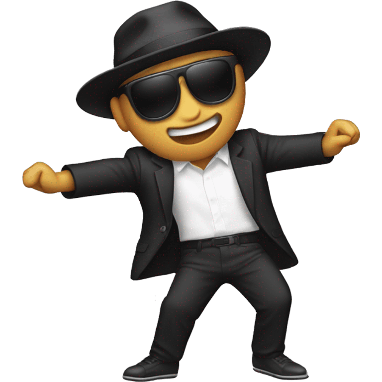 Person Dabbing and dancing gangnam style emoji