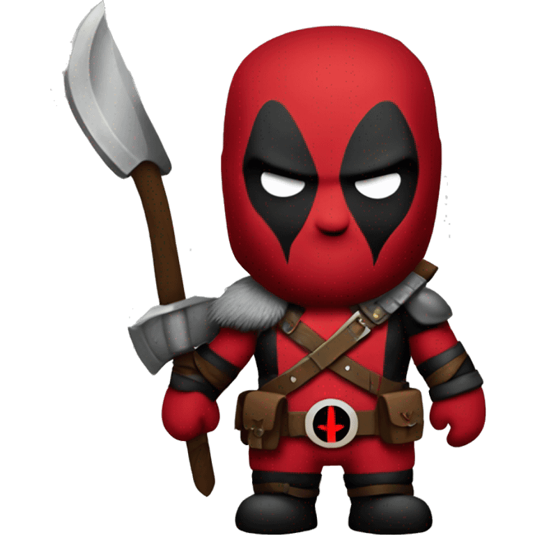 Deadpool Viking costume no mask emoji