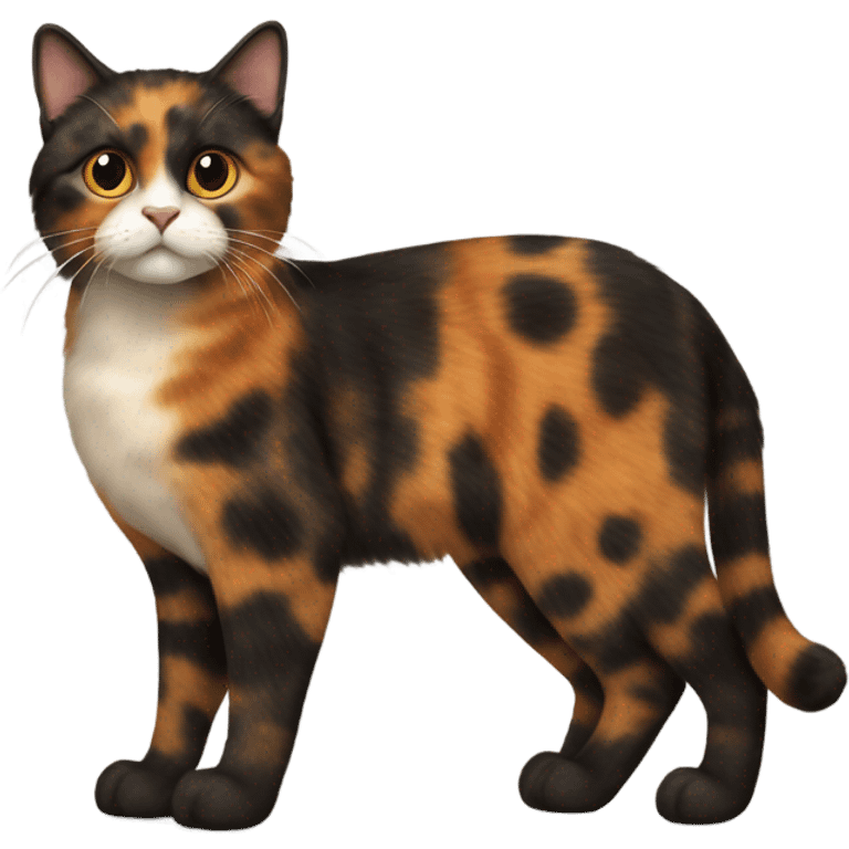 A tortoiseshell cat  emoji