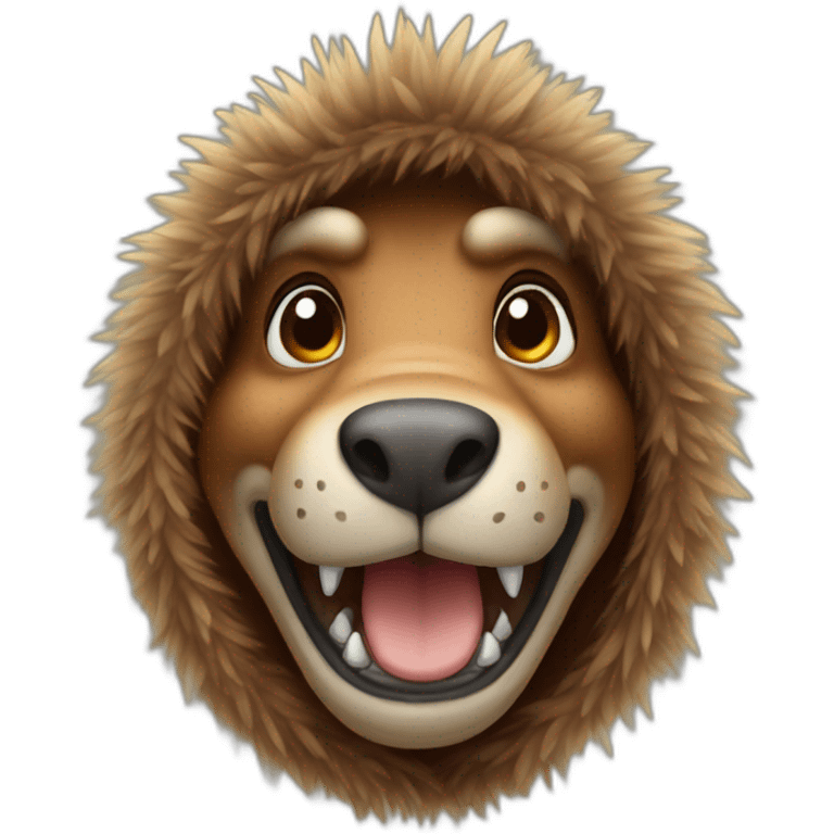 dinosaur wearing brown eskimo outfit portrait emoji