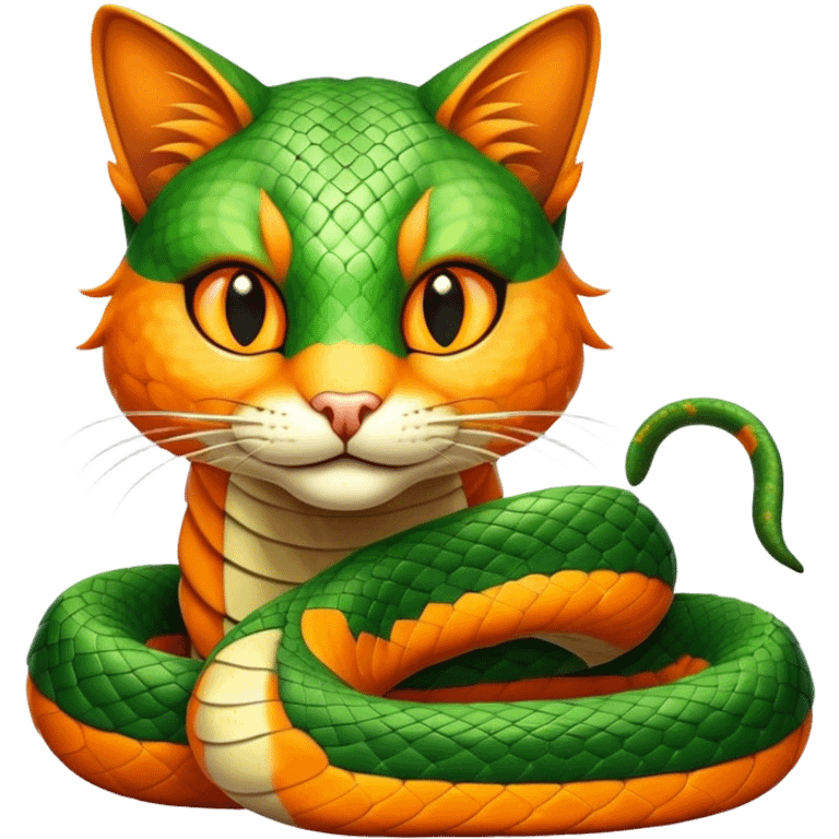 Snake cat emoji