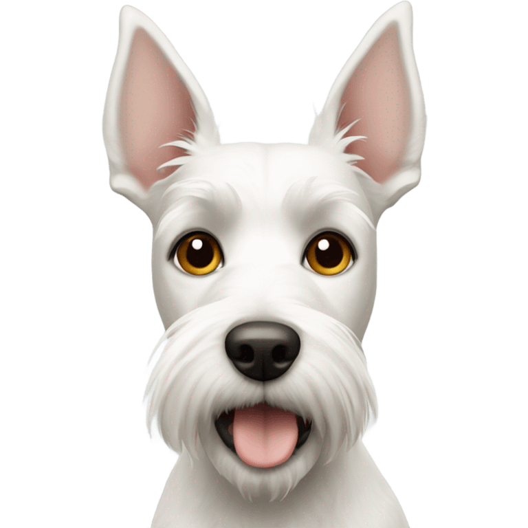 white terrier with longer upright ears emoji