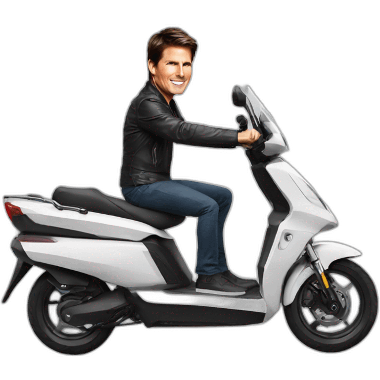 Tom Cruise electric scooter  emoji