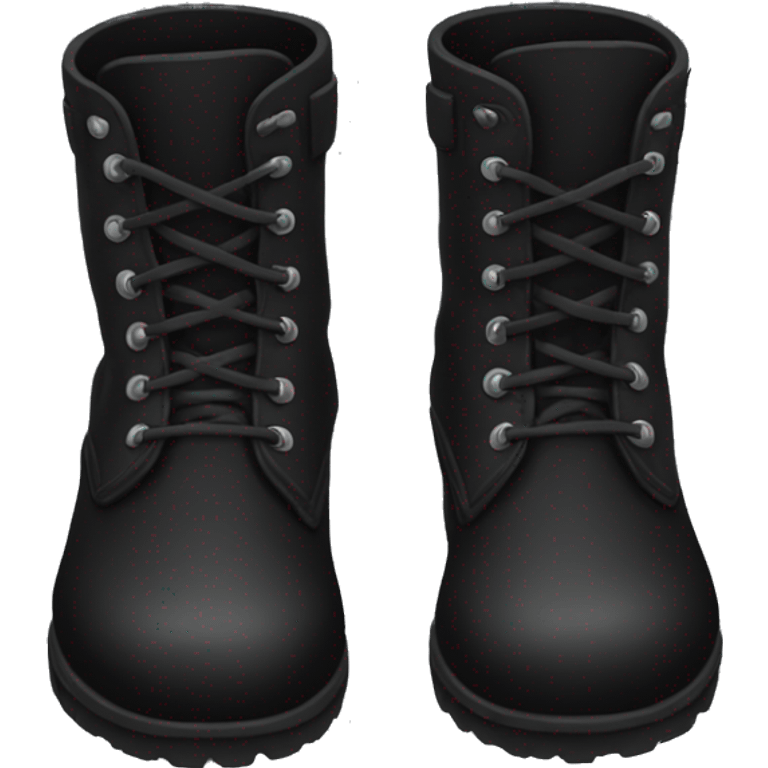 Black boots emoji