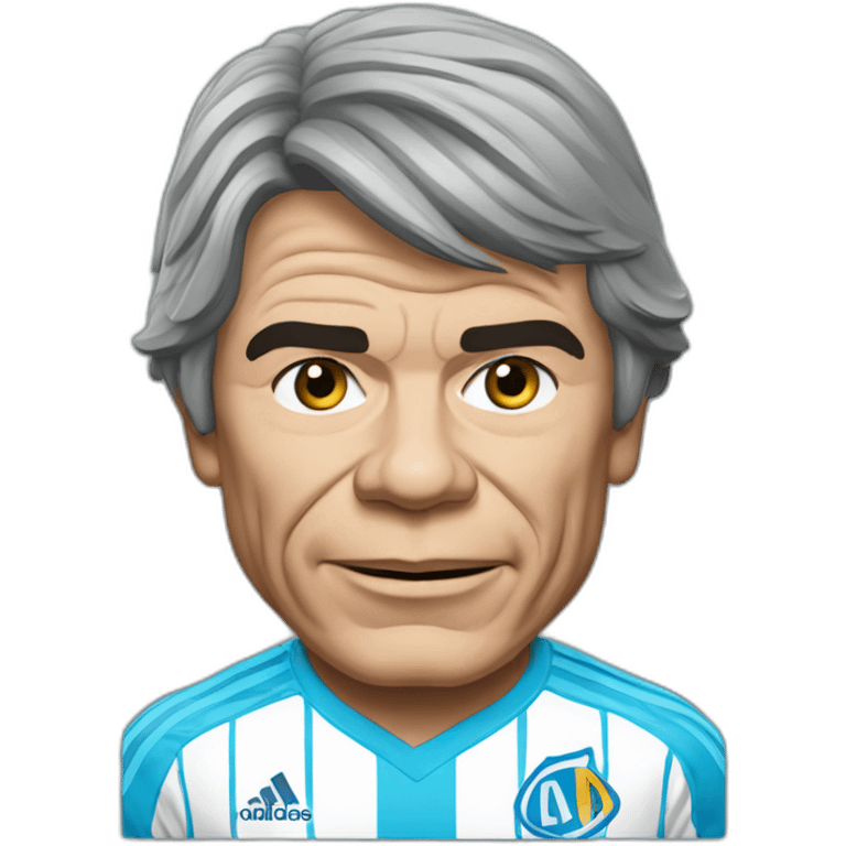 Bernard tapie with olympique marseille shirt emoji