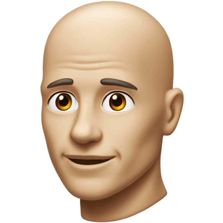 Bald face  emoji